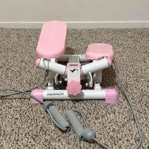 Pink and White Stepper